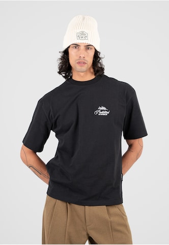 Prohibited - Camiseta 'Leaf' en negro: frente