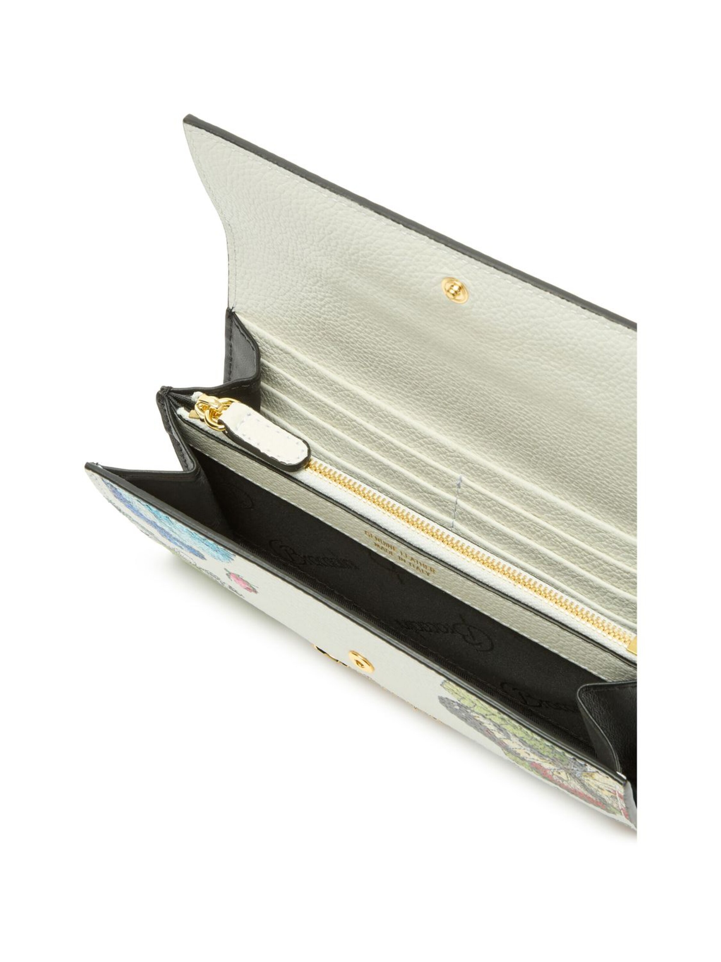 Braccialini - Cartera 'Wallet Fiori' en blanco