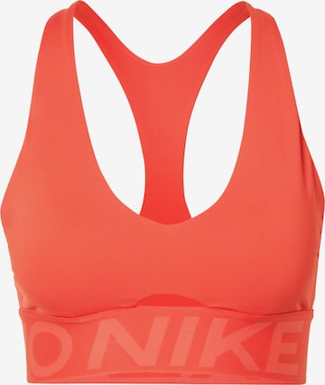 NIKE Sportovní podprsenka – oranžová: přední strana