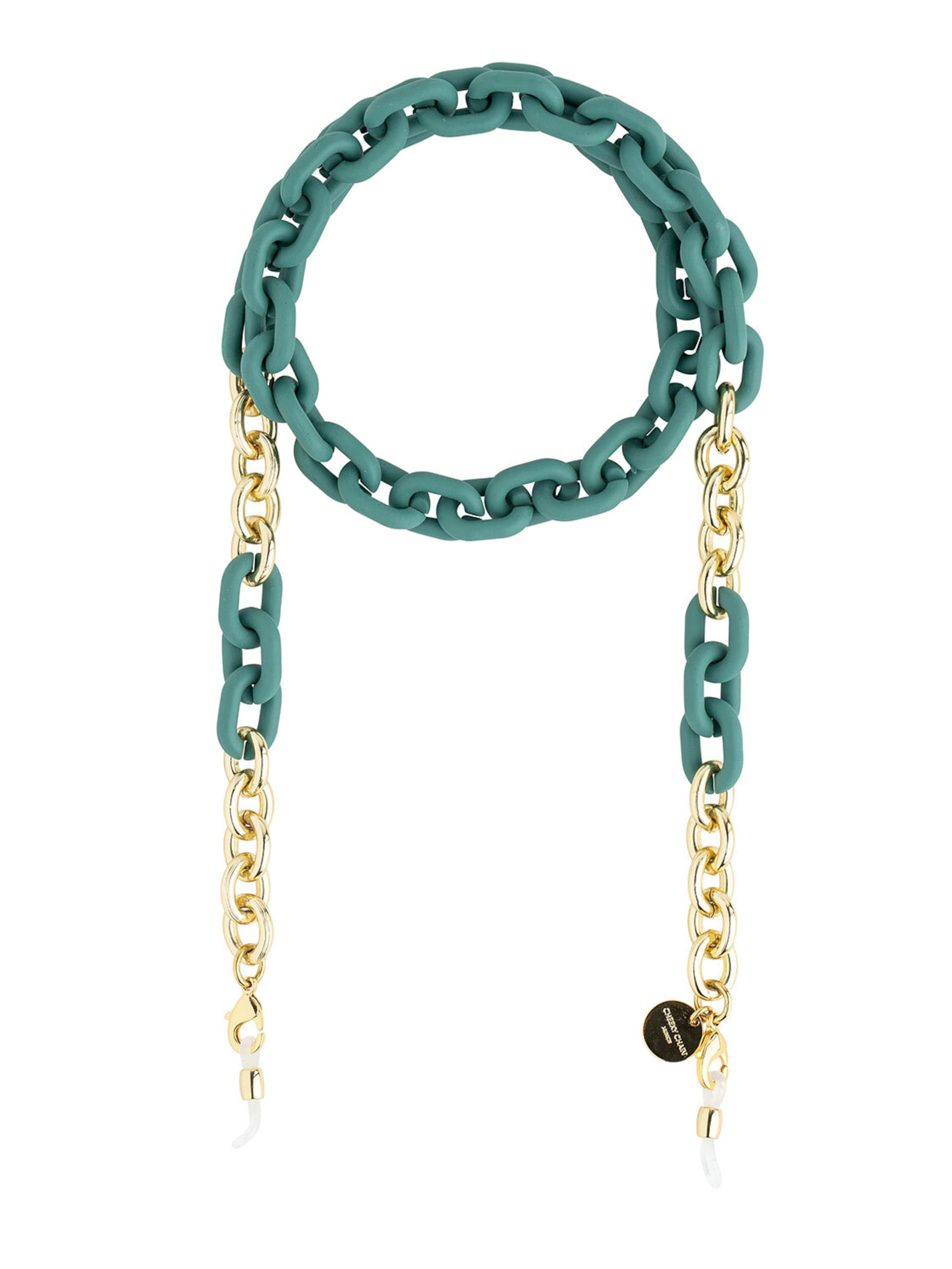 Cheeky Chain Munich Ketting 'Lio' in Groen: voorkant