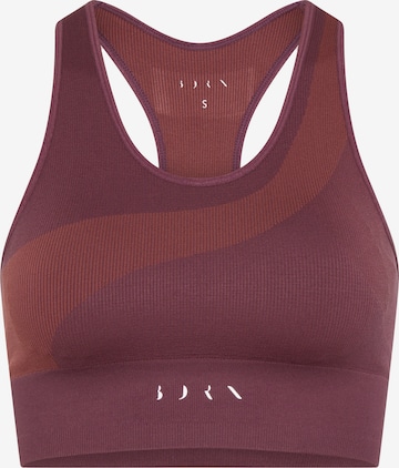 Born Living Yoga Top 'Aila' in Lila: voorkant