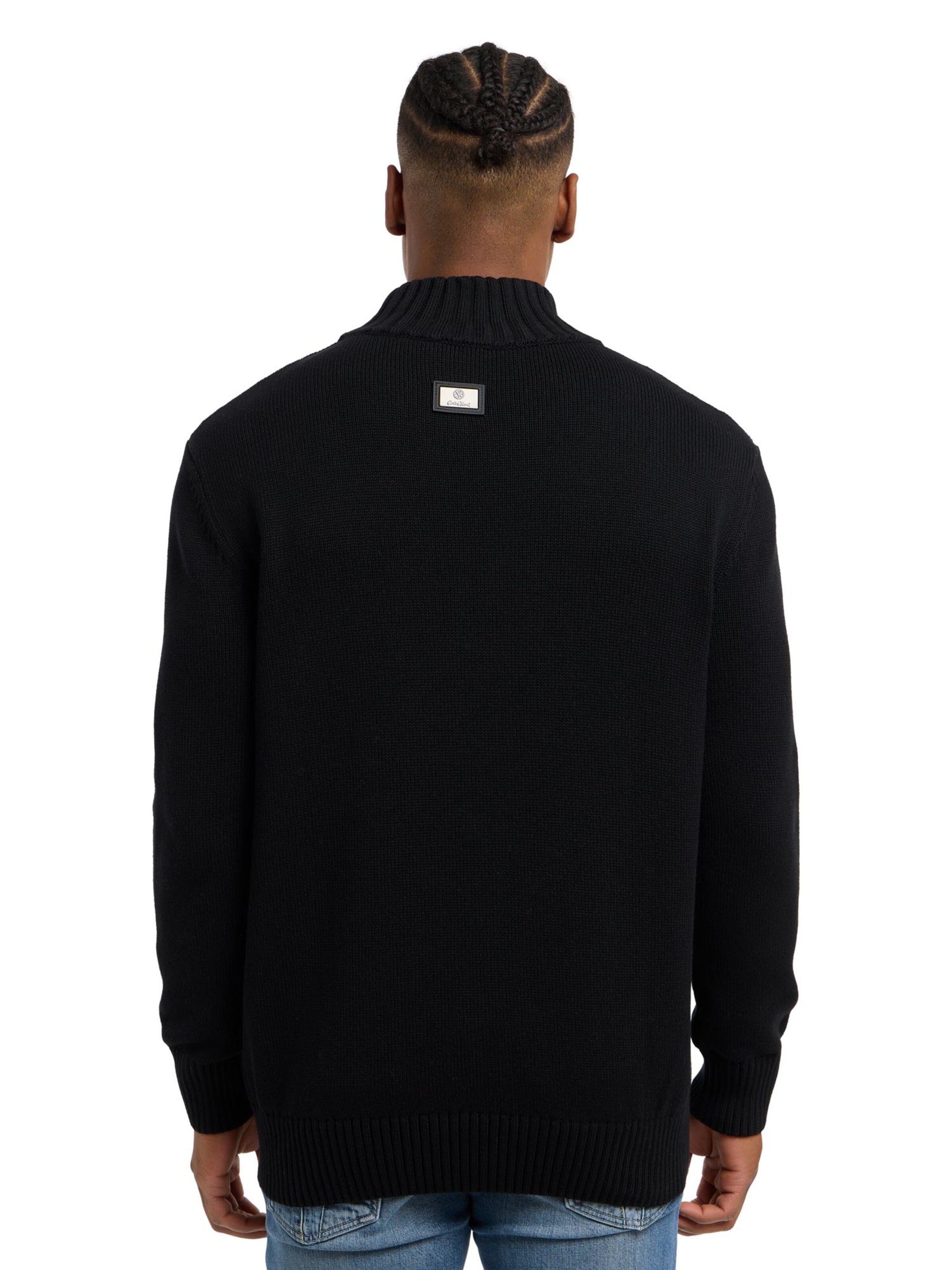 Carlo Colucci Pullover 'Divenuto' in Schwarz