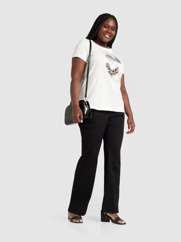 ONLY Carmakoma Shirt 'CARBOOSTERY' in White