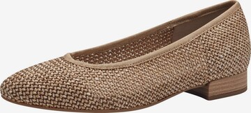 JANA Ballet Flats in Brown: front