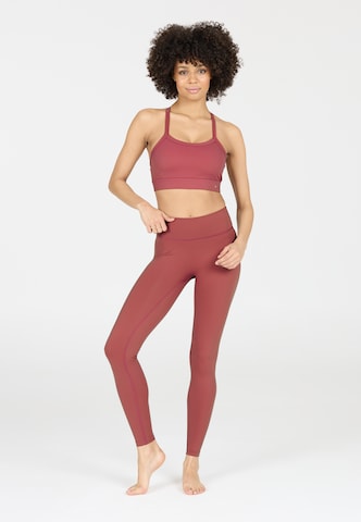 Athlecia Skinny Sportbroek 'Luxe' in Rood