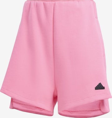 ADIDAS SPORTSWEAR Široký strih Športové nohavice 'Z.N.E.' - ružová: predná strana