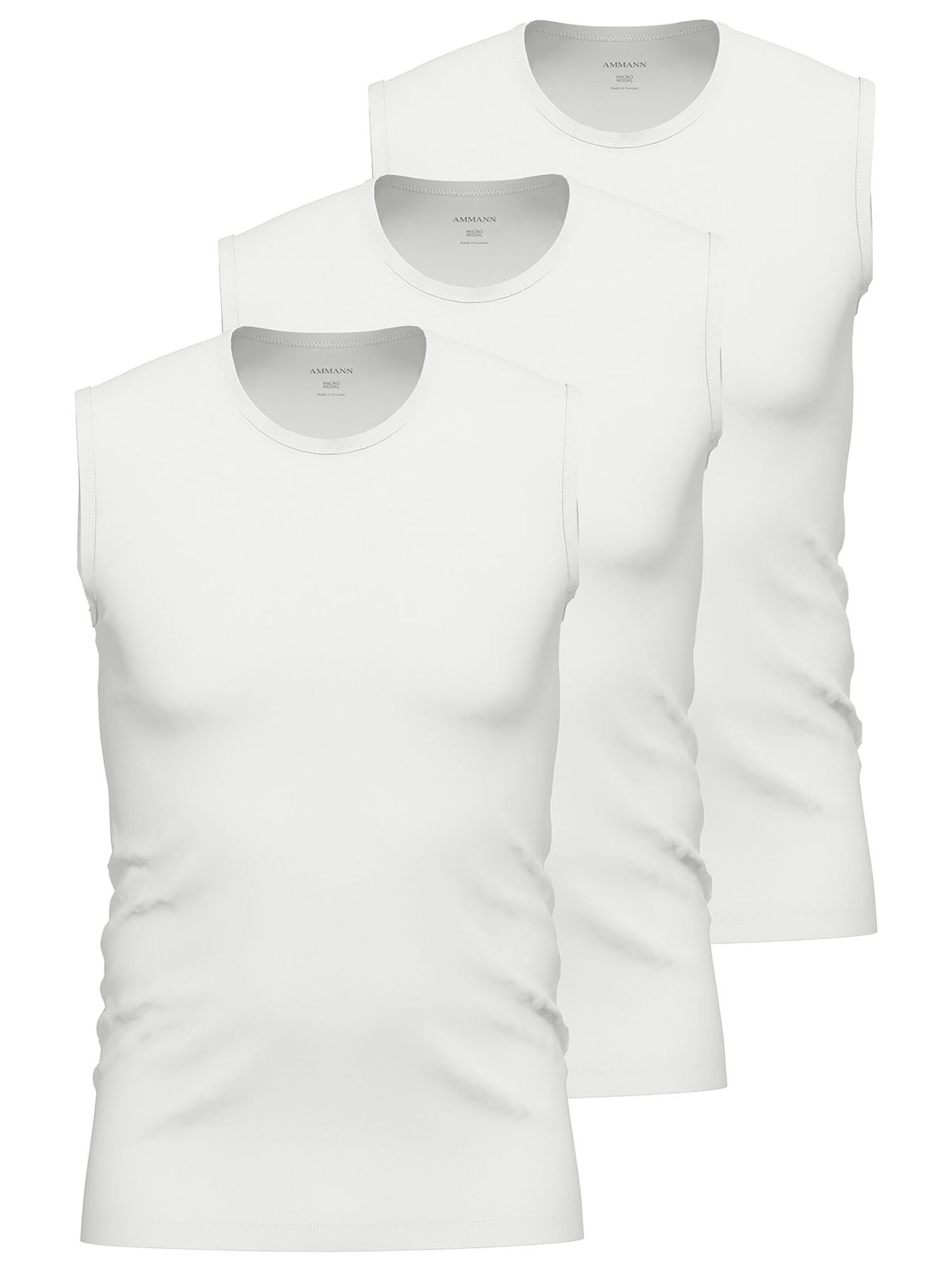 Ammann Unterhemd 'Micro Modal'‌‌‌‌ in Weiß: Vorderseite