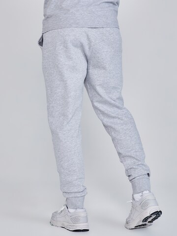 SikSilk Tapered Sports trousers 'Melierte' in Grey