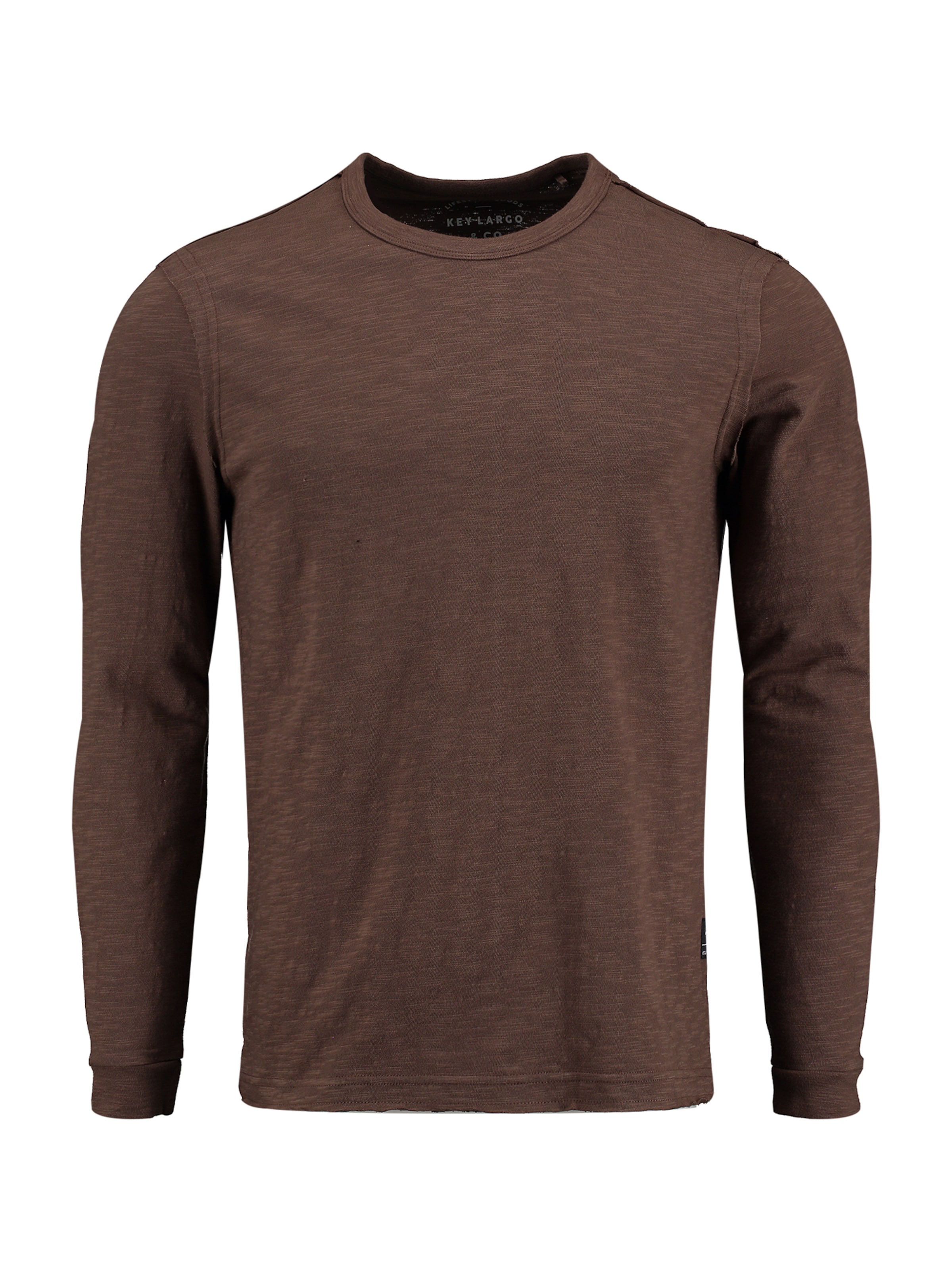 Key Largo Μπλουζάκι 'HAMILTON STREET' σε καφέ: μπροστά