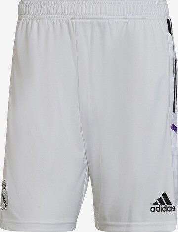 regular Pantaloni sportivi 'Real Madrid Condivo 22' di ADIDAS SPORTSWEAR in bianco: frontale