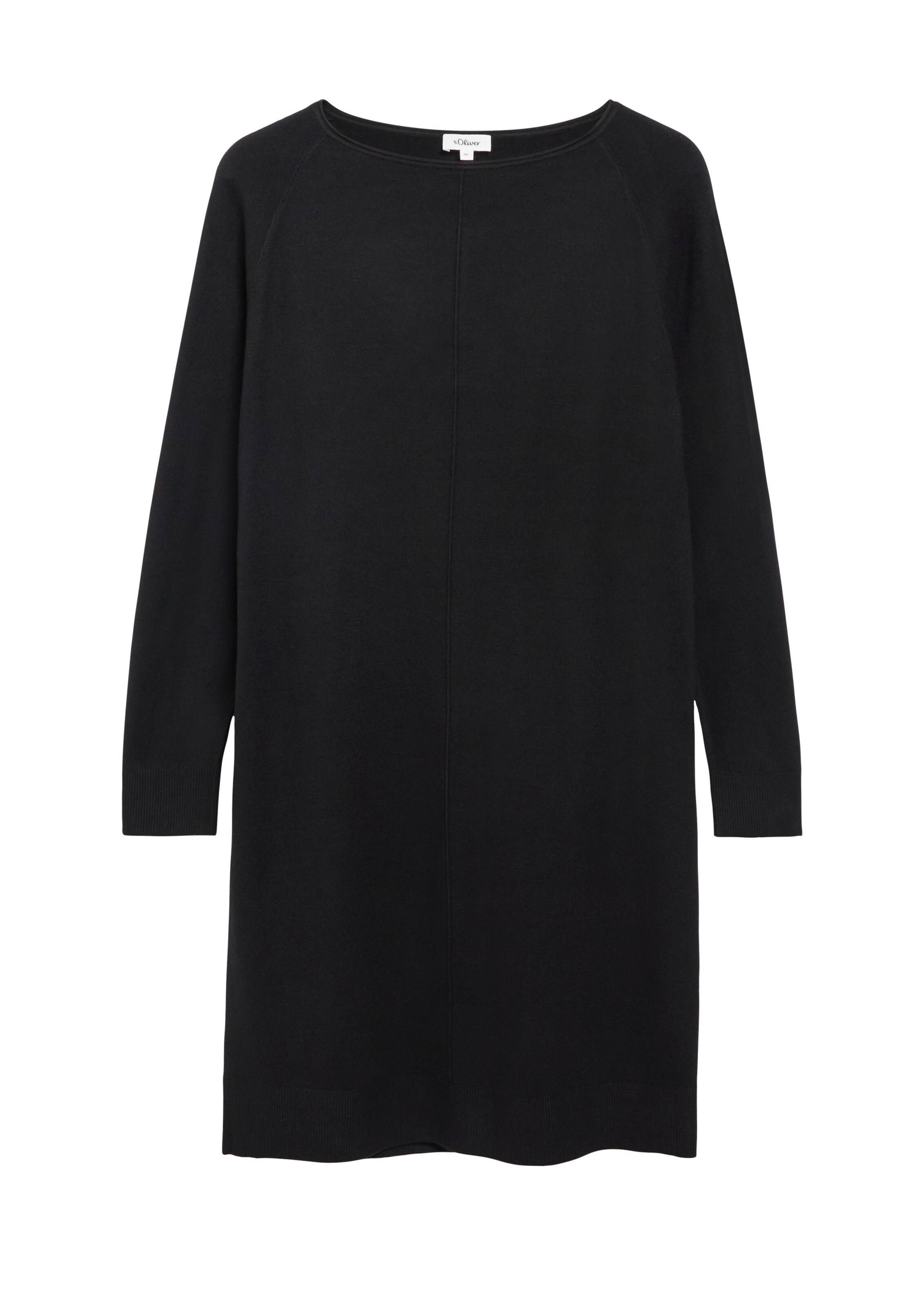 s.Oliver Knit dress in Black: front