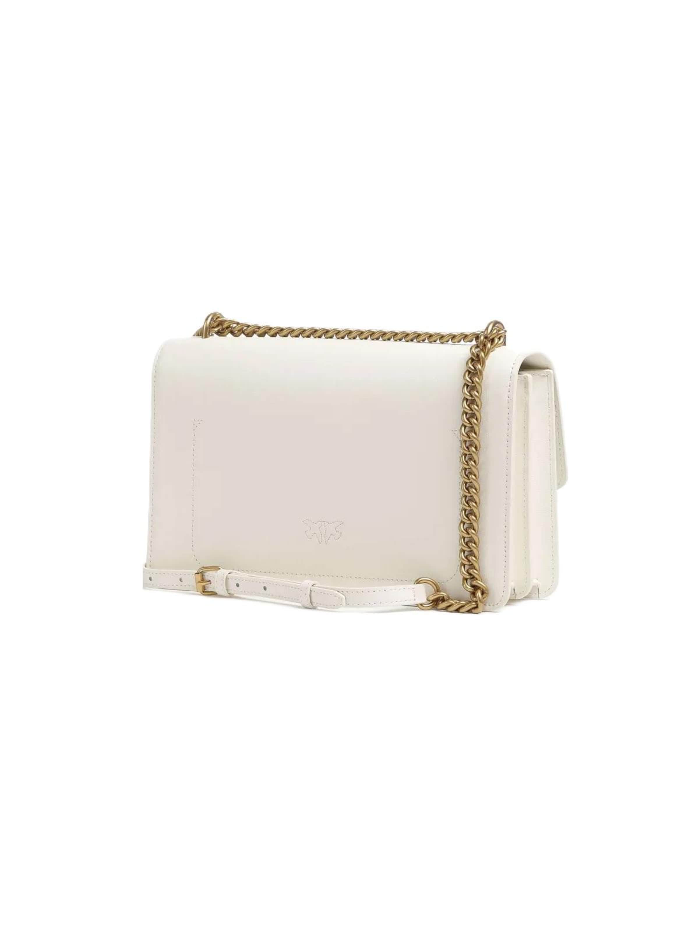 Borsa a tracolla '100941 A0F1' di PINKO in bianco
