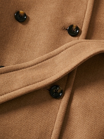 MANGO Between-Seasons Coat 'Sirenita' in Brown