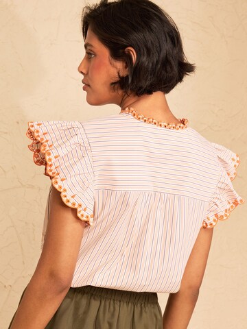 love & roses Bluse 'Love & Roses' in Beige