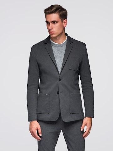 Coupe regular Veste de costume Ombre en gris