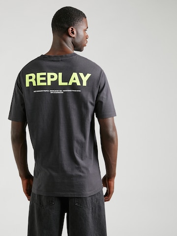 REPLAY - Camisa em preto: frente