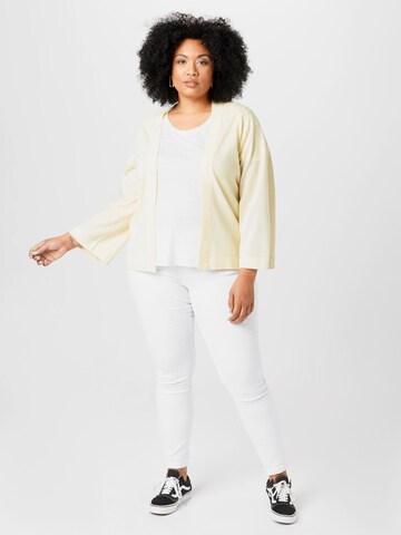 Coupe slim Jean 'AMY' Zizzi en blanc