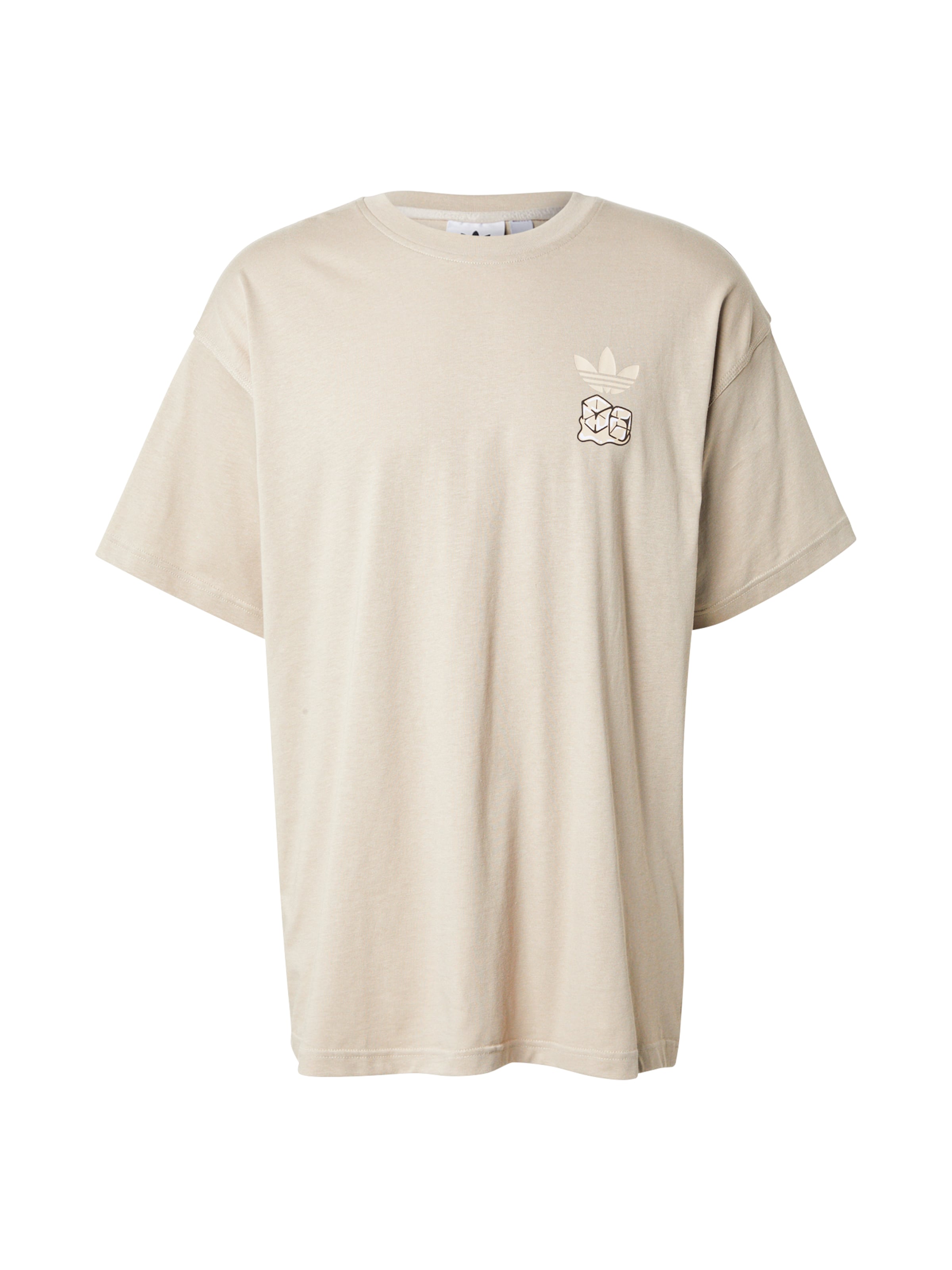 smėlio ADIDAS ORIGINALS Marškinėliai 'Iced Latte': priekis