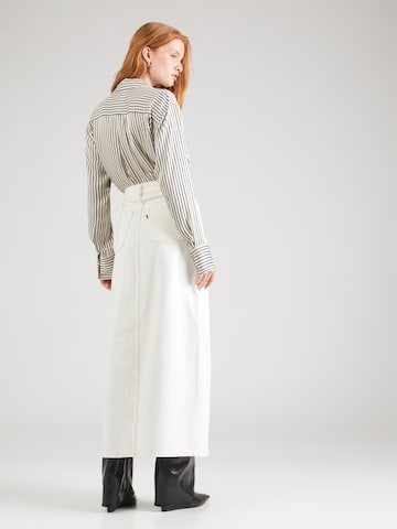 Gonna 'Ankle Column Skirt' di LEVI'S ® in bianco