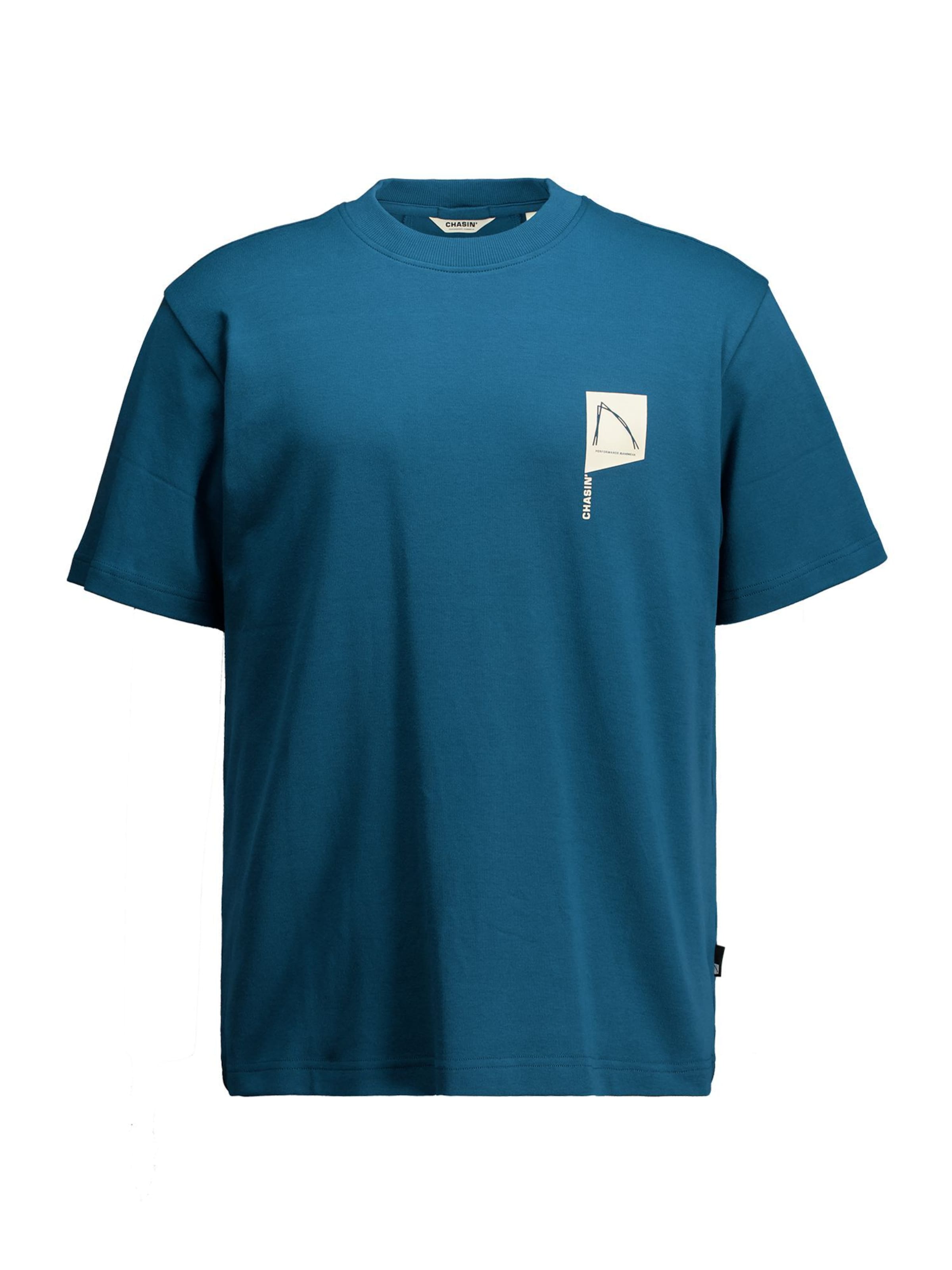 T-Shirt CHASIN' en bleu : devant