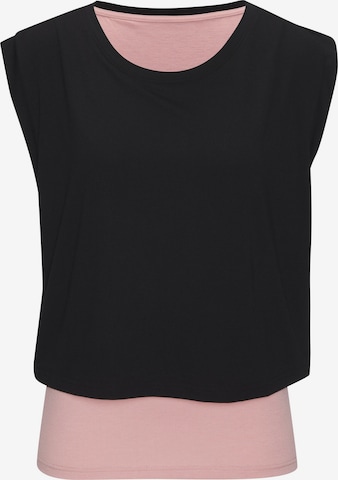 LASCANA ACTIVE Top w kolorze czarny: przód