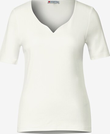 T-shirt STREET ONE en blanc : devant