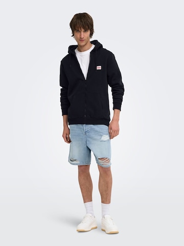 Giacca di felpa 'ONSCeres' di Only & Sons in blu