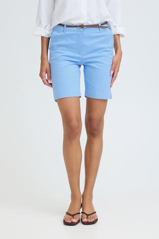 b.young - Pantalón chino 'BYDays' en azul: frente