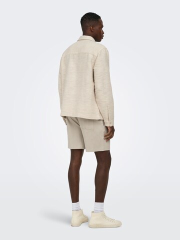Coupe regular Chemise Only & Sons en beige