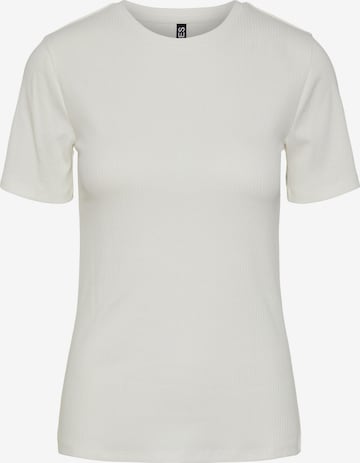 PIECES T-shirt 'RUKA' i vit: framsida