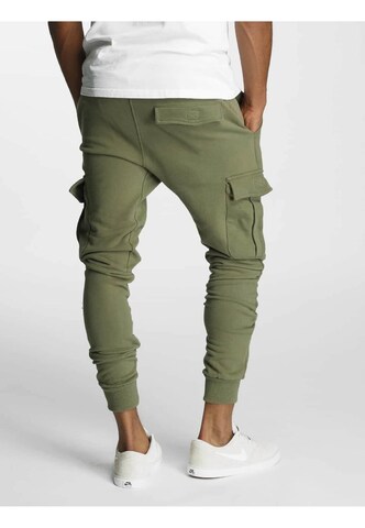 Effilé Pantalon cargo DEF en vert