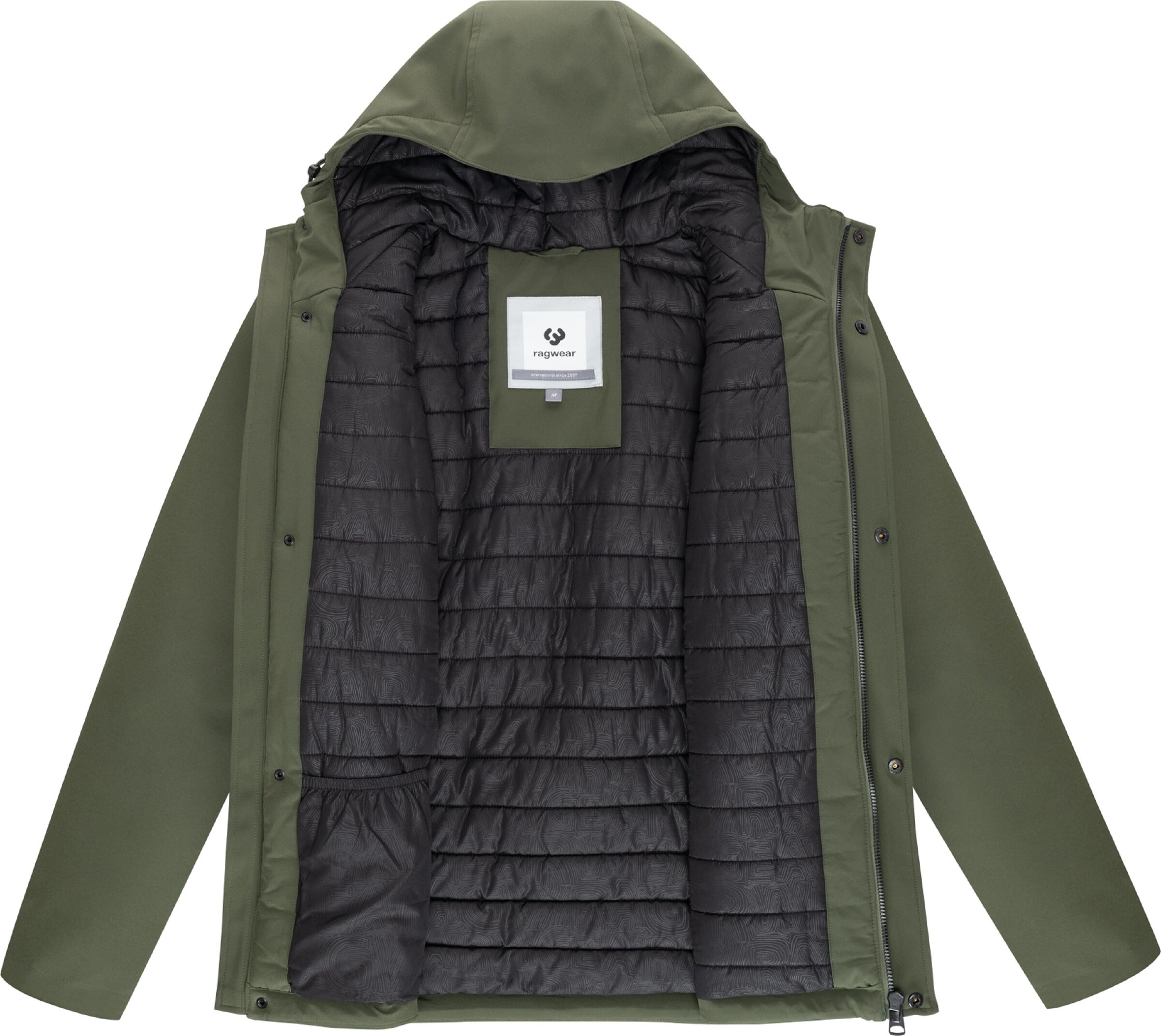 Geacă de primăvară-toamnă 'Shellis' de la Ragwear pe verde