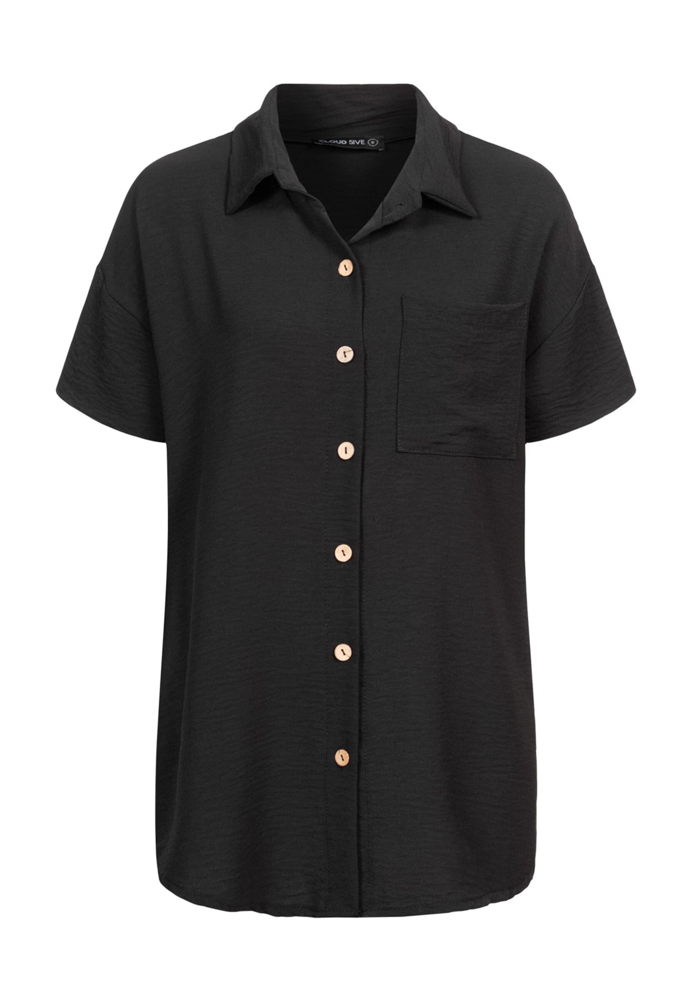 Camicia da donna di Cloud5ive in nero: frontale