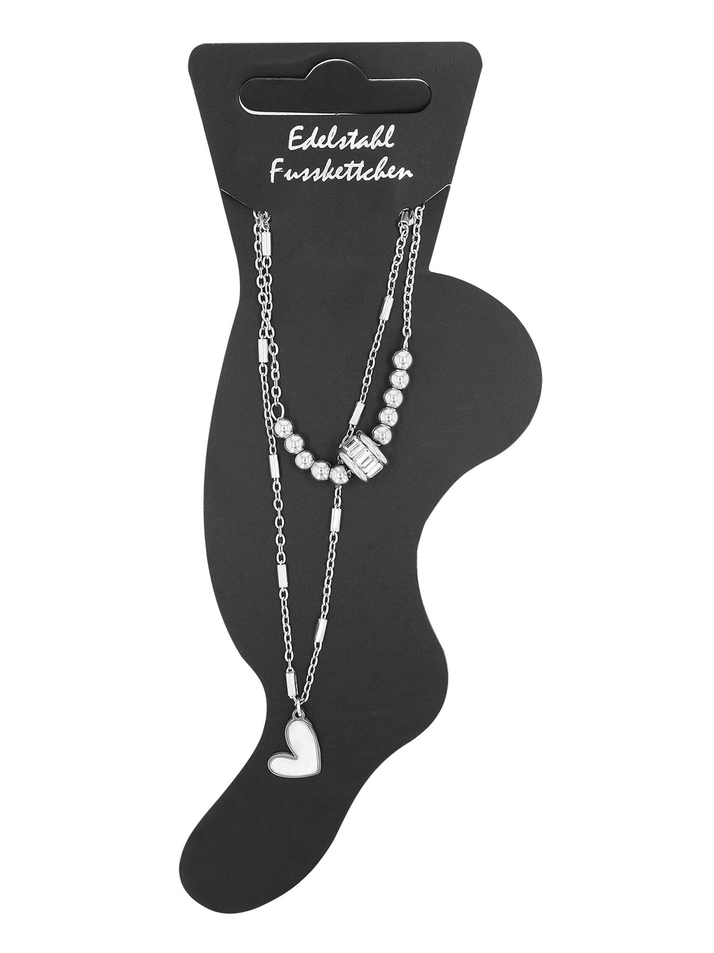 Akzent Foot Jewelry 'Ontani, hautverträglich' in Silver: front