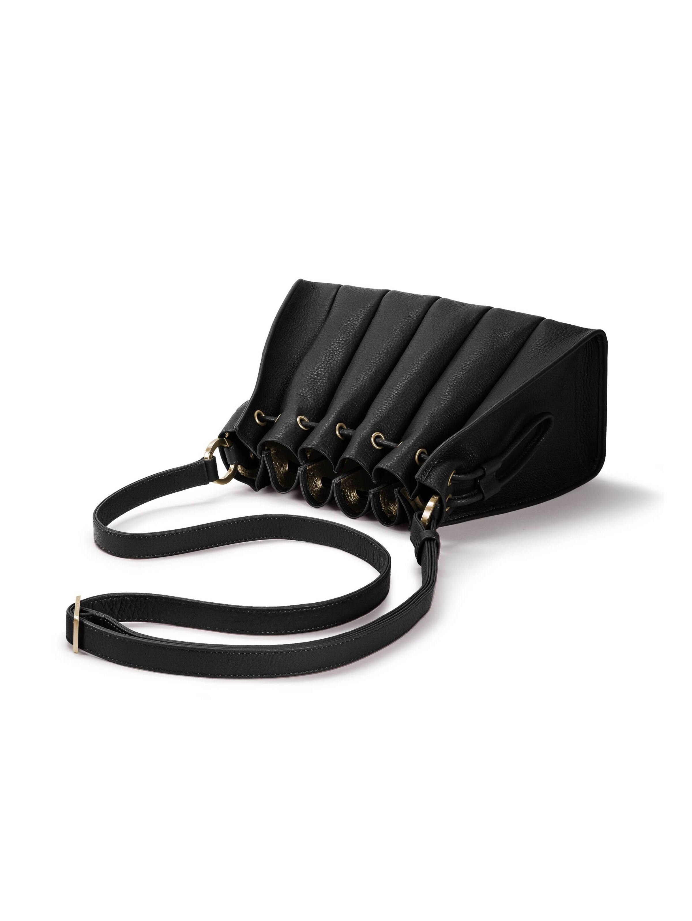 Gretchen Pouch 'Fan' in Black