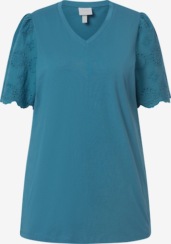 Ulla Popken Shirt in Blau: Vorderseite