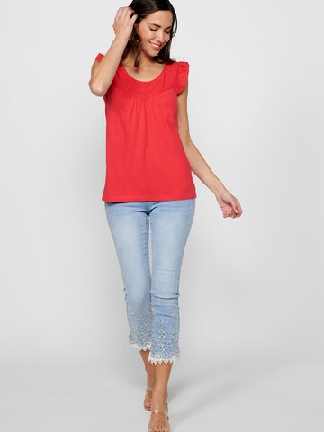 KOROSHI Bluse in Rot