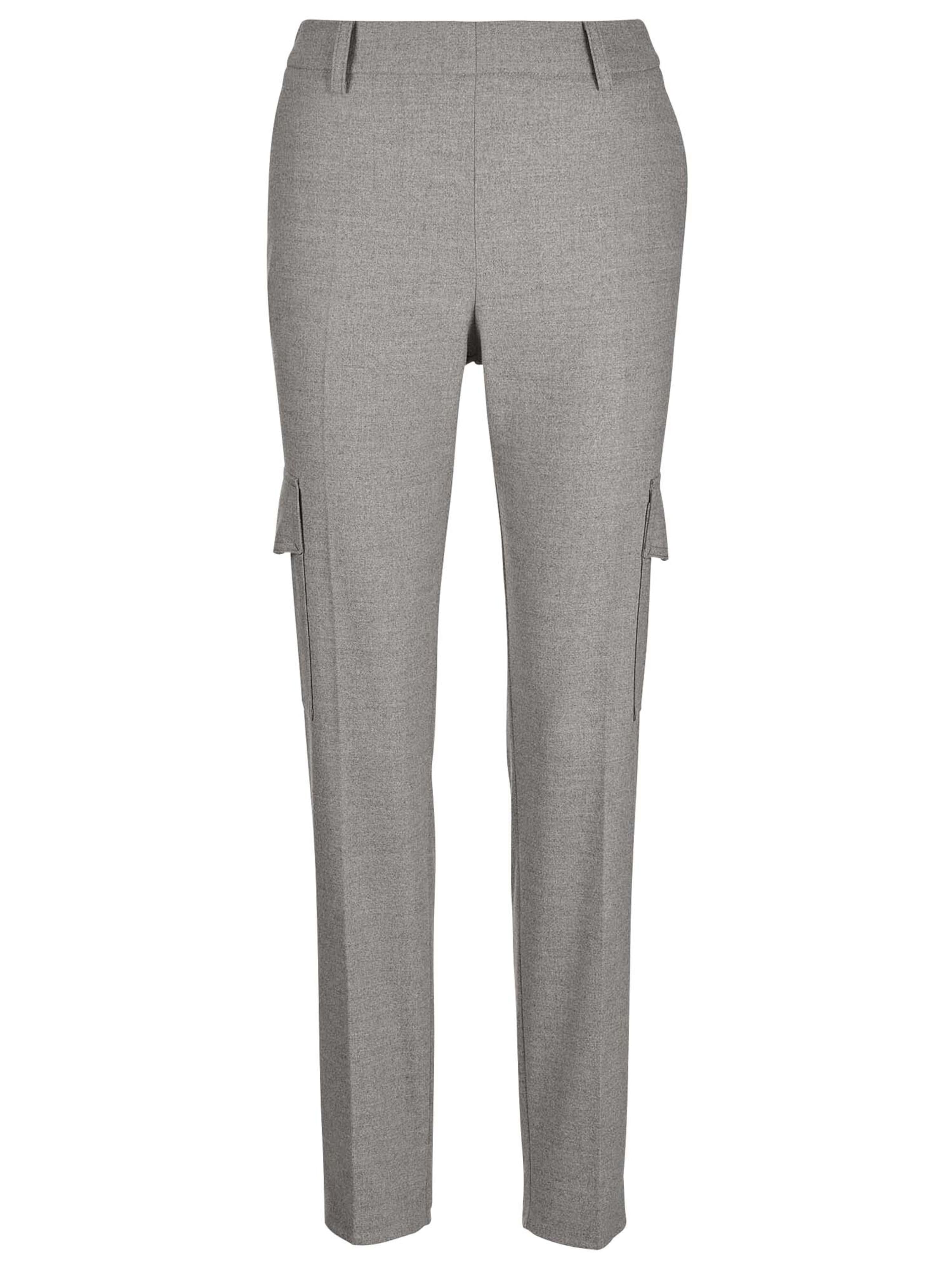 Regular Pantalon cargo MADELEINE en gris : devant