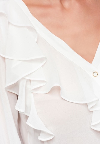Ombre Blouse in Beige