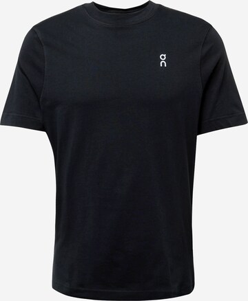 On Shirt in Black: front