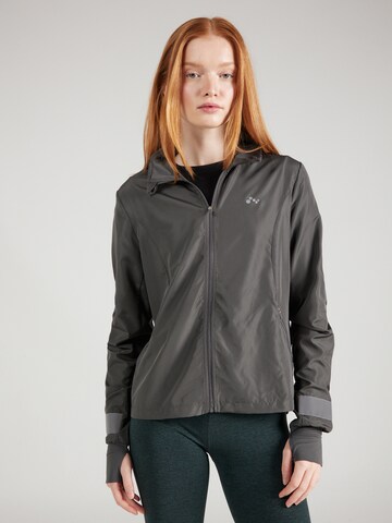 ONLY PLAY Athletic Jacket 'MILA' in Grey: front