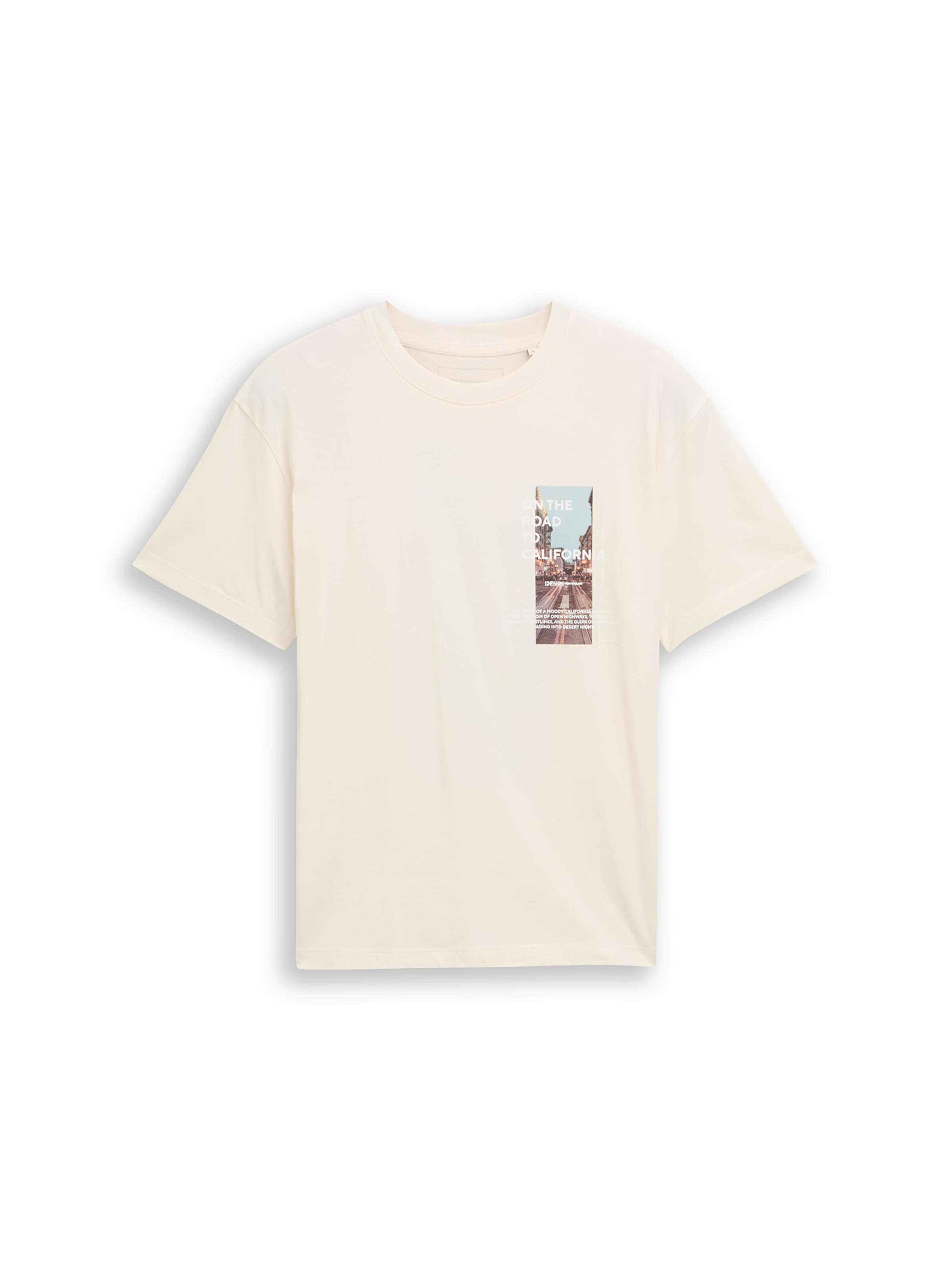 TOM TAILOR DENIM Футболка в Белый: спереди