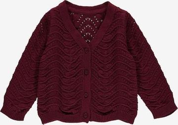 Cardigan Müsli by GREEN COTTON en rouge : devant