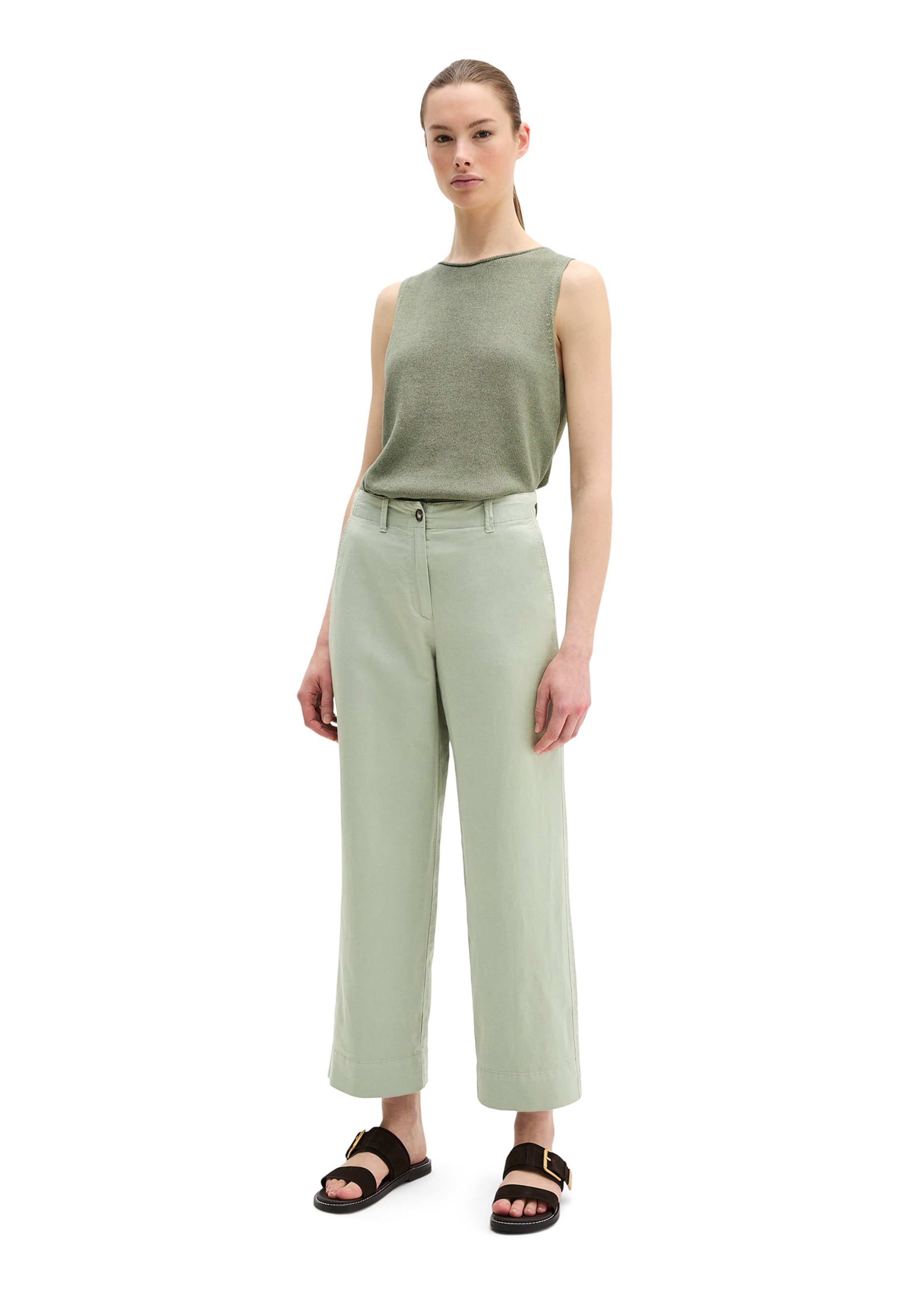 Loosefit Pantalon chino 'Lande' Marc O'Polo en vert