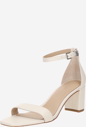 Lauren Ralph Lauren Sandalen met riem 'LOGAN' in Wit: voorkant