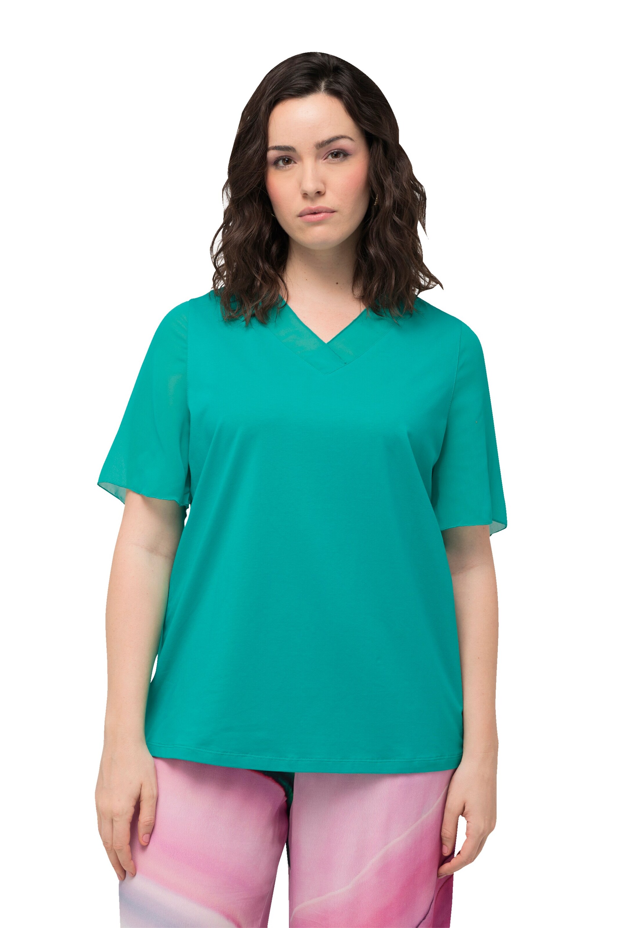 Ulla Popken Bluse in Grün: Vorderseite