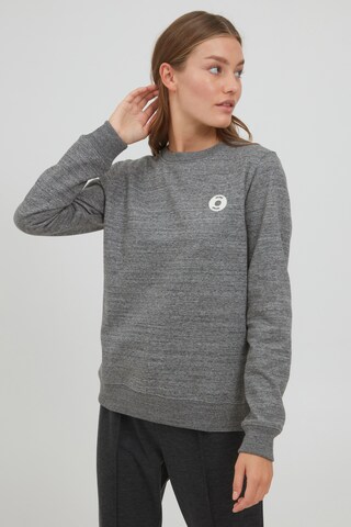 Oxmo Sweatshirt 'HELLA' in Grey: front