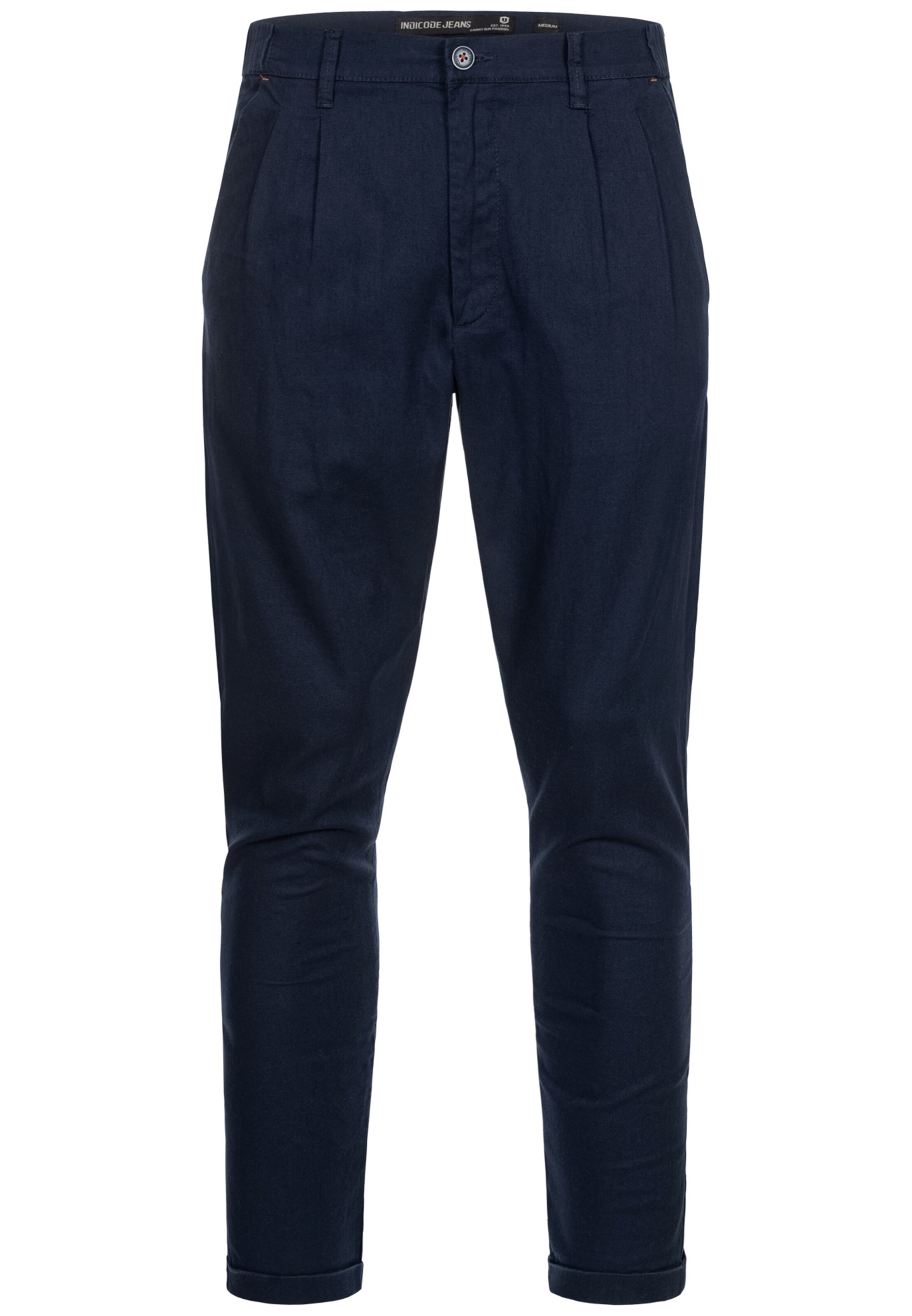 INDICODE JEANS Hose 'Cunningham' in Blau: Vorderseite