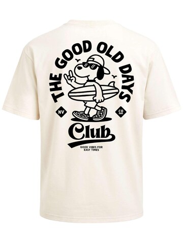 Neverless Shirt 'Good old Days'‌‌‌‌‌‌‌‌ in Beige