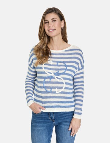 GERRY WEBER Trui in Blauw: voorkant